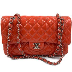 Authentic CHANEL Classic Medium Double Flap Pink Bag SHW